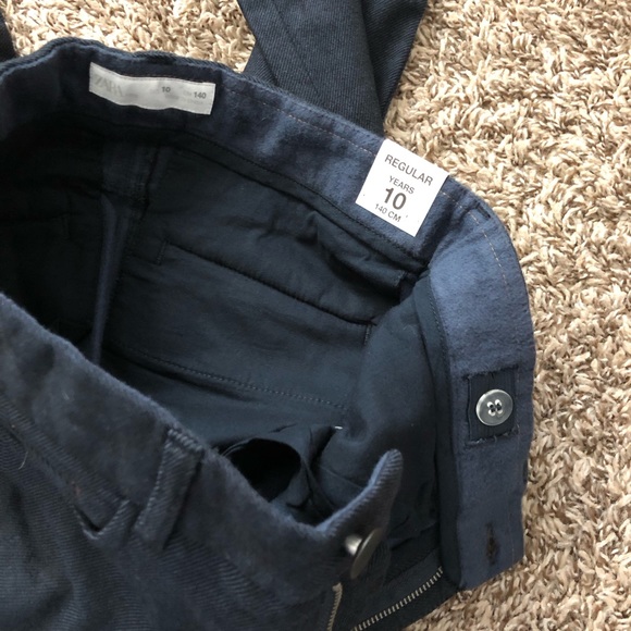 Zara Boy’s size 10y 140cm adjustable waist Paint Navy - Picture 4 of 5